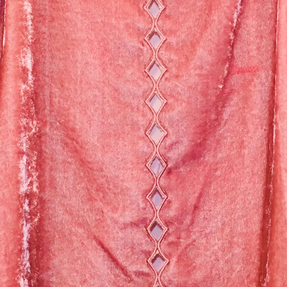 Maeve pink velvet camisole